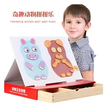 Magnetic Cartoon Puzzles 3D Animal Matching Jigsaw Games Toy Early Learning Wooden Educational Toys for Child Kids Gift цена Magnetic Cartoon Puzzles 3D Animal Matching Jigsaw Games Toy Early Learning Wooden Educational Toys for Child Kids Gift цены онлайн