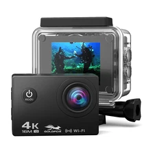 Экшн-камера 4K Ultra HD wifi 16 МП Спортивная камера 1080 P/30fps 170 градусов 2,0 дюймов ЖК-дисплей для дайвинга Водонепроницаемая 30 м DV Шлем HD камера