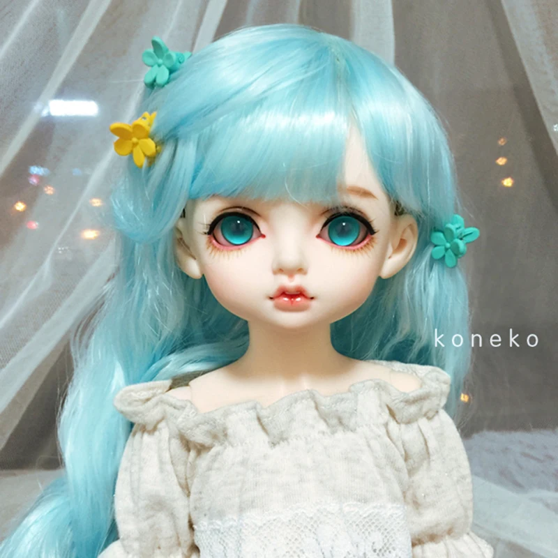 Allaosify bjd волосы ярмарка Размер 1/3 1/4 1/6 1/8 BJD парики Высокая температура волокна для кукол