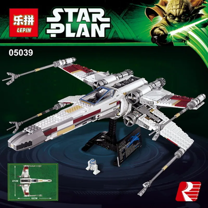 

LEPIN 05039 1586Pcs Cool Model Red Five X Starfighter wing Building Blocks Bricks toy Compatible 10240 for Boy gifts