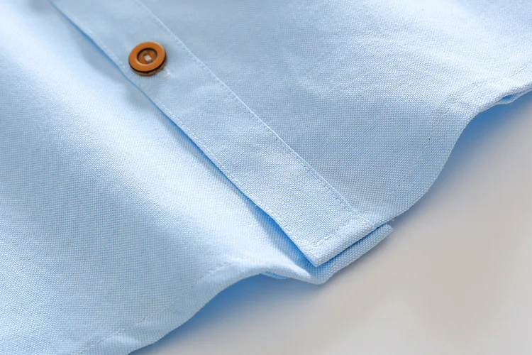 Г. новые рубашки с длинными рукавами для мальчиков изысканные рубашки для мальчиков на пуговицах в Корейском стиле рубашки с рисунком белого и синего цвета