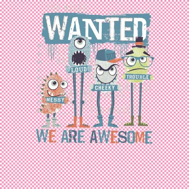 DoreenBeads 25x21cm Cool Funny Cartoon Patch T shirt Press Sticker