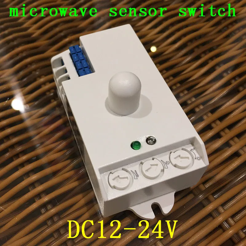 Led Microwave Radar Sensor Switch DC12V-24V 7A light control Hunman Body Motion HF Detector Lights Switch for led lamp CM123 (4)