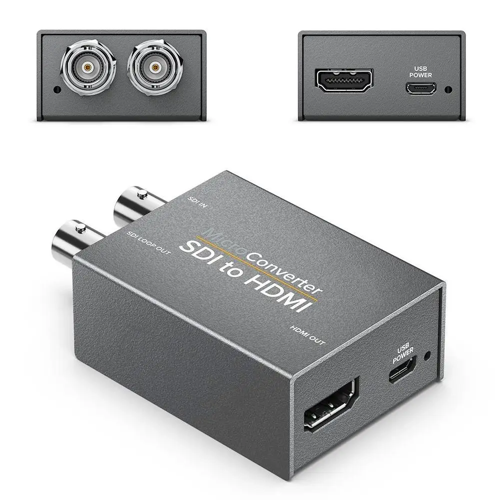 

2-way Micro Converter SDI To HDMI With Power Two SDI In To HDMI Output Mini 3G HD SD-SDI Video Converter Adapter