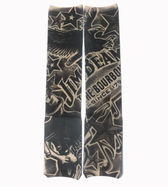 2 PC, W146 Temporary Fake Tattoo Art Sleeve Nylon Elastic Fake Temporary Tattoo Sleeve 2 PC, W146 Temporary Fake Tattoo Art Sleeve Nylon Elastic Fake Temporary Tattoo Sleeve