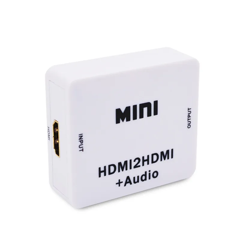  Mini HDMI2HDMI Video Converter HDMI A HDMI Audio Adapter Supporto HD 720 P 1080 P Per PC Portatile 