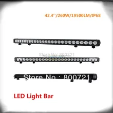 1 шт. 42 дюйма 260 Вт Светодиодный свет комбинированный луч Однорядный подходит для грузовой автомобиль ATV SUV 4WD Автомобильный свет авто продукты Lantsun