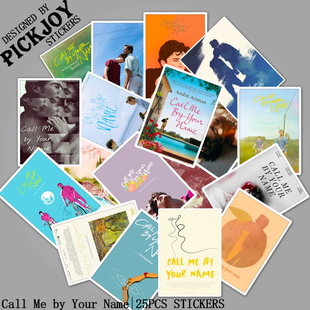 

25PCS Call Me by Your Name Stickers For Kids Luggage Skateboard Phone Laptop Children Toy Stickers Decals
