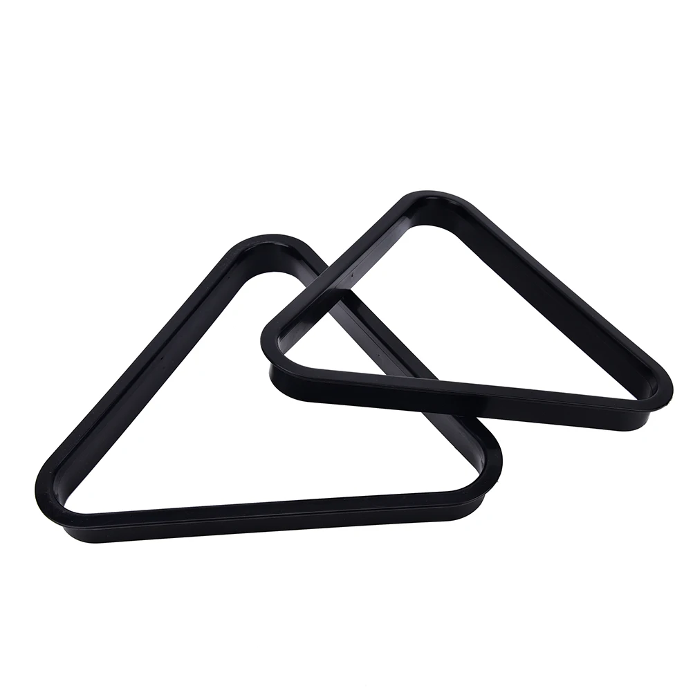 Plastic 8 British American Billiards Pool Table Ball Standard Plastic Triangle Rack Frame Billiards 5.25 / 5.72 cm