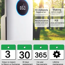 Новейший фильтр для очистки воздуха Hepa PM2.5 пылеуловитель TVOC KY-HPA-07 очиститель воздуха портативный домашний коммерческий свежий воздух