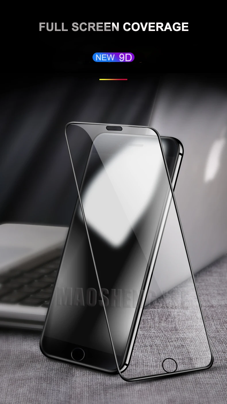 2 шт./лот, полное покрытие, закаленное стекло для iPhone 6, 6s, 7, 8 Plus, защита экрана, анти-синий светильник, стекло для iPhone 6, 7, 8, стеклянная пленка