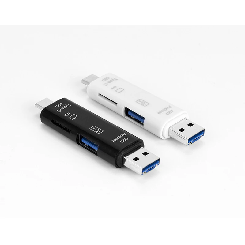 Kuman 2.0 OTG Card Reader USB MicroUSB TypeC Interface with Micro SD USB TF Card Slot Y211 Flash Memory Card Reader for Phone Kuman 2.0 OTG Card Reader USB MicroUSB TypeC Interface with Micro SD USB TF Card Slot Y211 Flash Memory Card Reader for Phone