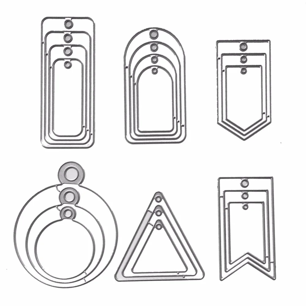 

Hanging Tag Metal Cutting Dies Stencil DIY Scrapbooking Album Stamp Paper Card Embossing Craft Decor--S01