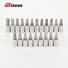 21 шт. 32 мм Набор торцевых головок с шестигранной звездообразный шлицевой головкой Phillips Pozidriv биты 1/" торцевой ключ головка привода Инструменты для ремонта авто