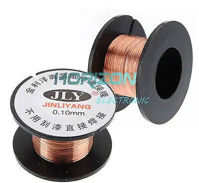 

5PCS 0.1MM Copper Soldering Solder PPA Enamelled Repair Reel Wire