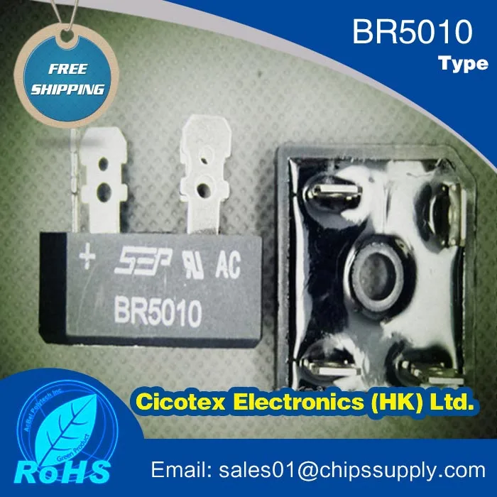 

BR5010 IGBT MODULE BRIDGE RECT 1PHASE 1KV 50A BR BR5010-G