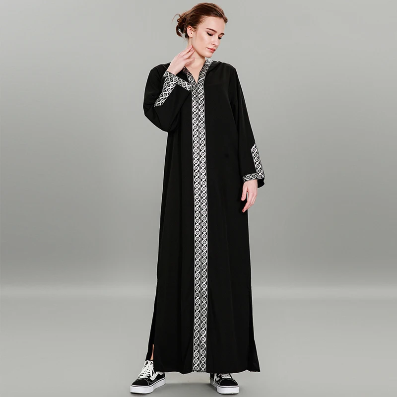 Abayas For Women 2018 Uae Turkey Women Long Hoodies Muslim Maxi Dress