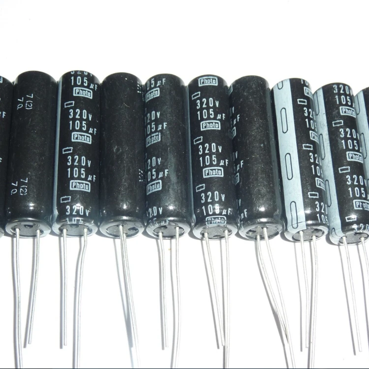 10 шт. 105 мкФ 320V Nippon Chemi-Con NCC фото флэш-конденсатор 11x34,5 мм 320V105uF PH конденсаторы