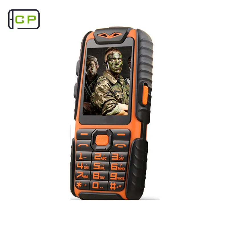 Guophone A6, мобильный телефон, водонепроницаемый, ударопрочный, две sim-карты, 2,4 дюйма, фонарик, внешний аккумулятор, долгий режим ожидания, 0,3 м, камера, мобильный телефон