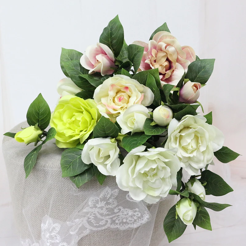 JAROWN Home Flowers Decoration Gardenia Camellia Simulation Flower Wholesale Artificial Flowers Wedding Home Decoration Home (15)