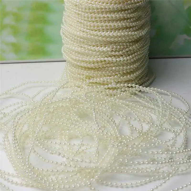 1 Meters 3mm pearl Beads cotton Line Chain pearls Garland Wedding Party Decoration party Supplies Bride Bouquet accessories