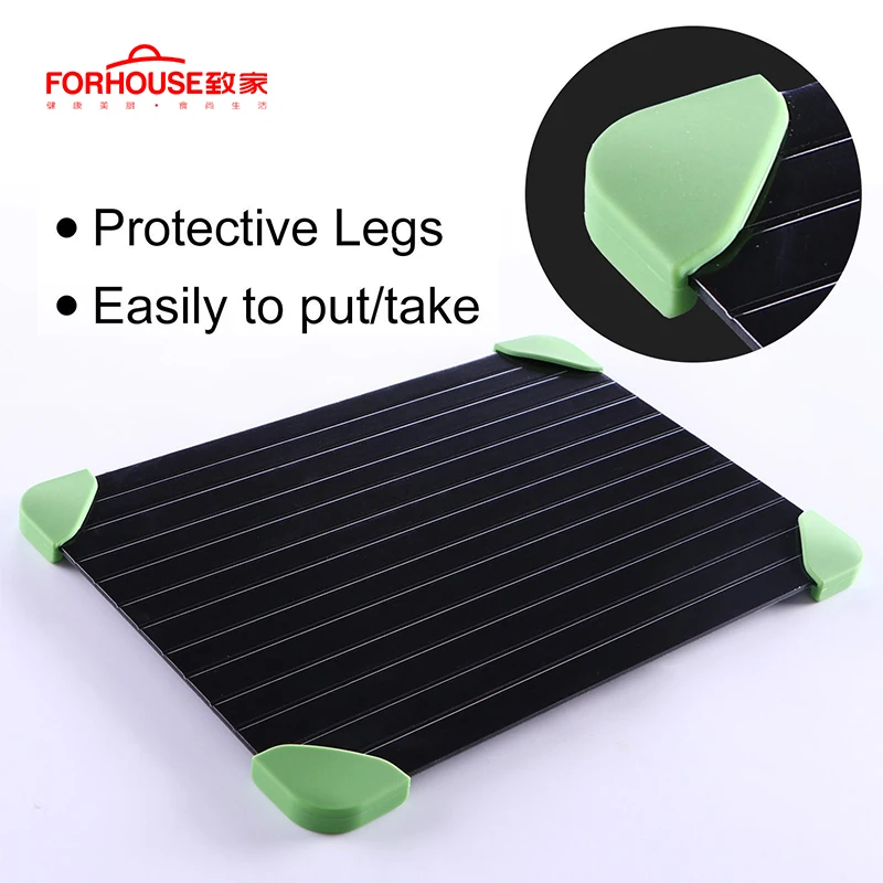 Rectangle Defrosting Tray Alloy Defrost Meat Meat Fish Frozen Food In Minutes Without Electricity Microwave Kitchen Tools