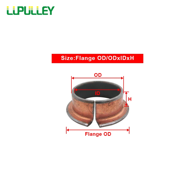 LUPULLEY 2 шт. втулка бронзовый фланец самосмазывающаяся подшипник Oilless в виде