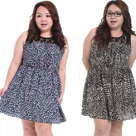 1 piece dress for fat ladies Clearance