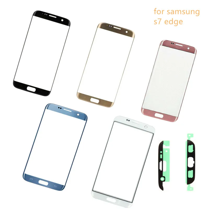 Замена внешнего Стекло для samsung Galaxy S7 край G935 G935F ЖК-дисплей Дисплей Сенсорный