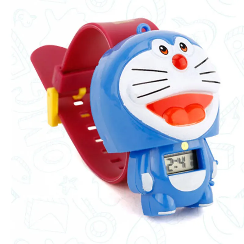 Детские часы Doraemon Бэтмен Капитан Америка hello kitty Nijago Hulkbuster Железный человек Человек-паук игрушка для детей часы для девочек и мальчиков