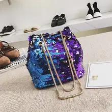 Женские сумки из искусственной кожи, сумка-мессенджер, шикарное ведро с блестками, дизайнерские мини-сумки на плечо, Женская Горячая Распродажа bolso mujer