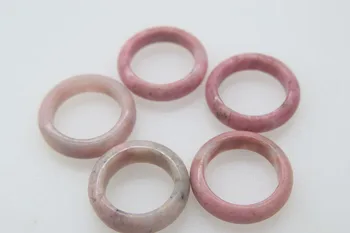 

pink Rhodochrosite ring FPPJ wholesale beads for lady ring nature stone