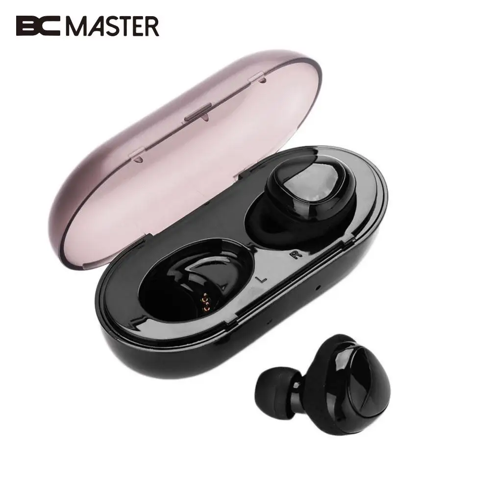 BCMaste Wireless Double Earbuds Bluetooth 4.2 Earphone