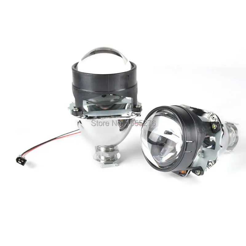

Taitian 2pcs 2.5" HID Bi-xenon Headlight Projector Lens Mini Gatling Gun Shrouds Cars