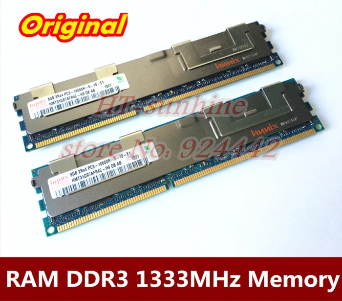 Original Server memory 2 x 8GB DDR3 1333MHz REG ECC PC3-10600R 16GB RAM compatible X3100 M4 X3250M3 DL680G7 DL380G6 DL580G7 | Компьютеры и