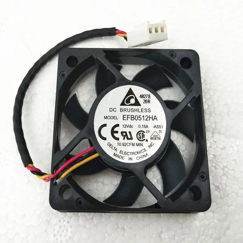 Delta 5010 50 мм 50x50x10 мм вентилятор EFB0512HA для Cooler Master два шариковых подшипника Вентилятор охлаждения DC12V 0.15A с 3pin 4pin ШИМ - Цвет лезвия: 3pin Speed Sensor