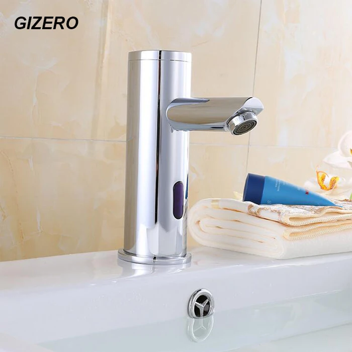 Single Cold Automatic Sensor Faucet DC Battery 6V Hands Free Touchless