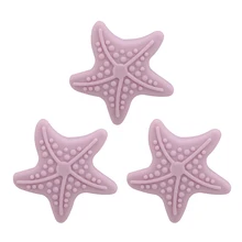 1 шт. креативные настенные утолщенные бесшумные милые морские звезды в форме силиконовой ручки, дверной замок после защиты, наклейки на стену