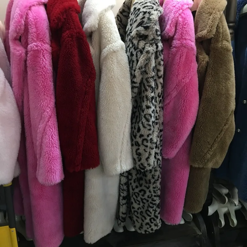 parka real fur women 2018 Natural Fur Coat Long Winter Jacket Famel Wool Sheep Shearing Fur Streetwear Oversize Thick outwears
