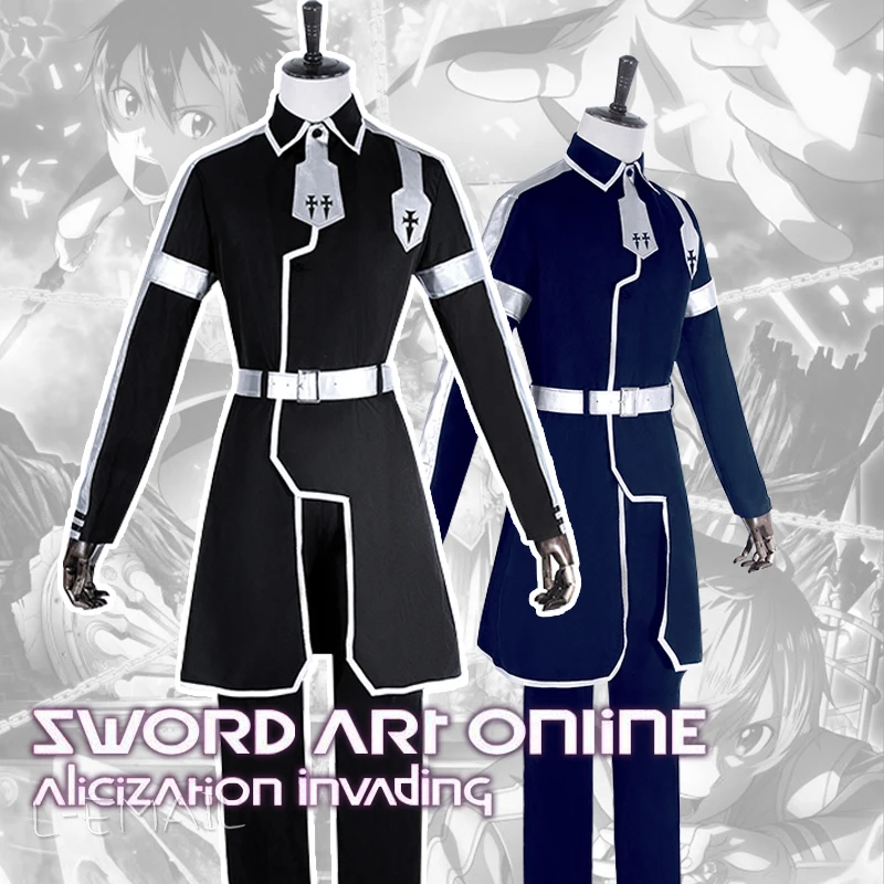 

Anime Sword Art Online Alicization Cosplay Costume Kirigaya Kazuto Kirito & Eugeo Outfit Men Halloween Christmas Uniform Suit