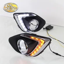 For Mitsubishi ASX RVR 2013 2014 2015,Yellow Turning Signal Relay Waterproof 12V Car LED DRL Daytime Running Light Daylight SNCN