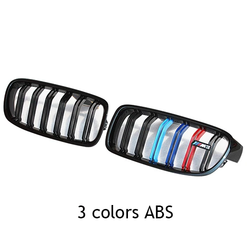3 цвета углеродного волокна Передние решетки для BMW 3-series F30 F35 стайлинга автомобилей