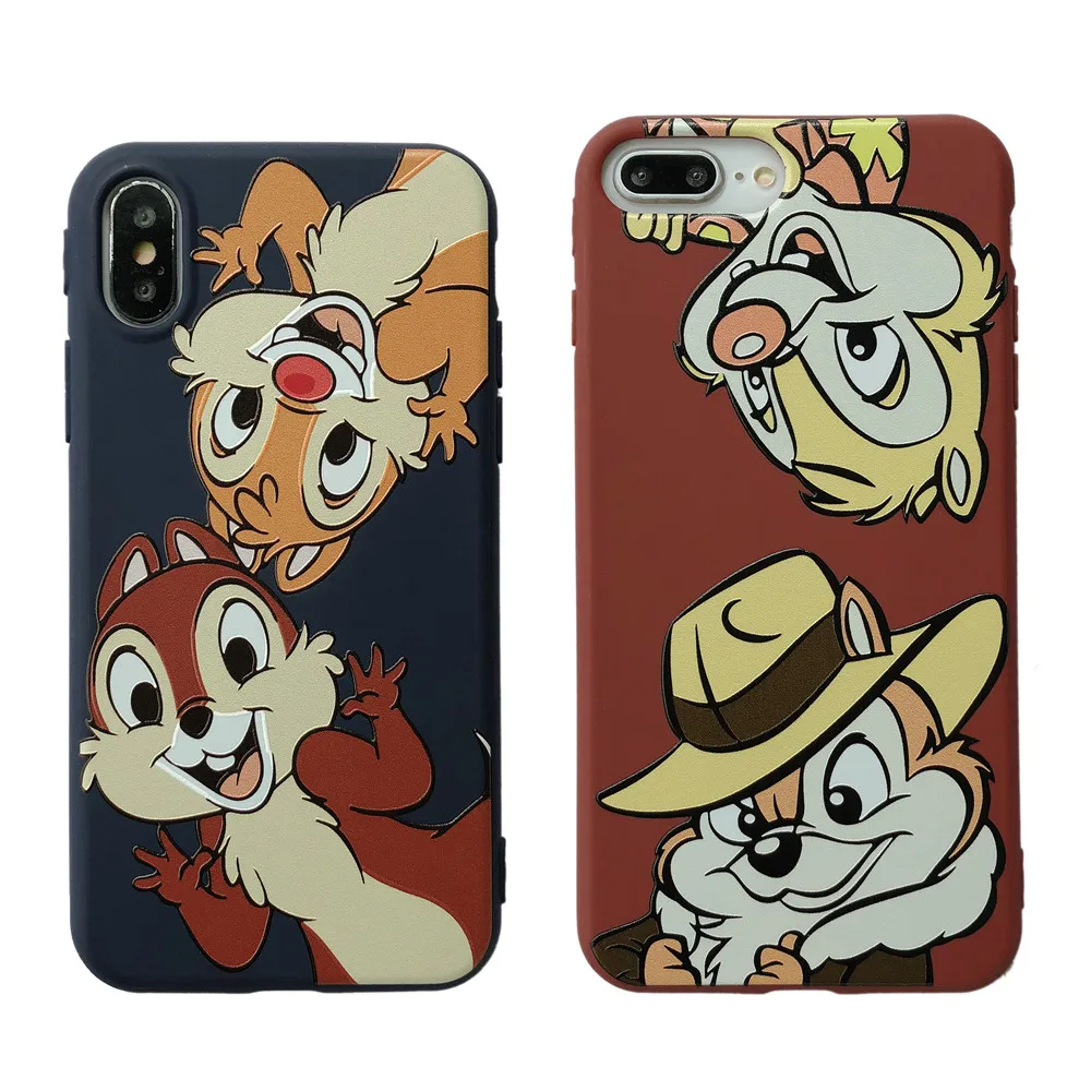 

2019 Cute Chichitti Squirrel Silicone Back Fitted Case For iphone 6/6plus/7G/8plus,Soft TPU Cover For iphone X/XS/XR/XS Max Case