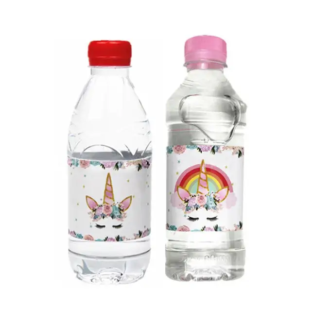 12pcs adhesive unicorn birthday sticker gifts boxes seal label