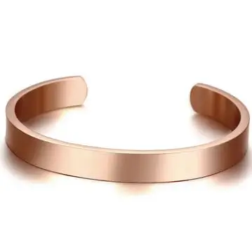 

High Polished Solid Simple Cool Boys Mens Open Cuff Bangle Stainless Steel Blank Bracelet Bangle for Party Jewellry