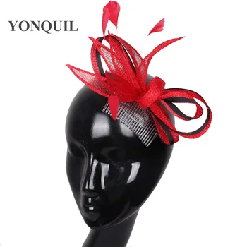 

Sinamay fascinator hats avaliable good bridal hats cocktail hat Very nice wedding millinery hats Free shipping 17 colors SYF42