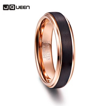 

Black Color Promise Band Men Rings 100% Tungsten Carbide Wedding Bands Multi-size Anillos para hombres Pierscienie