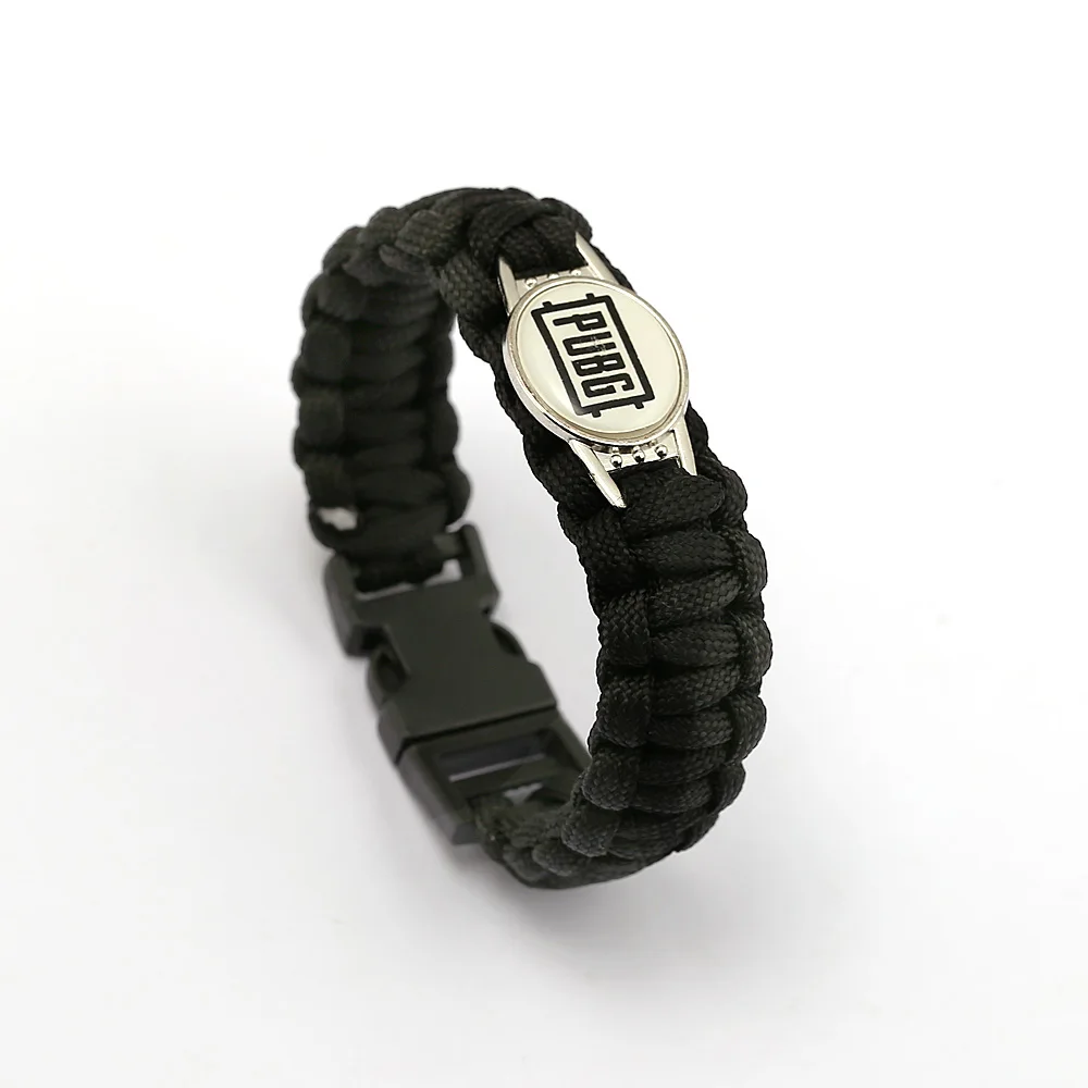

2018 Jewelry Game Bracelet Battleground PUBG Charm Bracelets Round Handmade Weave Braided Jedi Survival