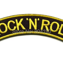 Рок-н-ролл Ретро слоган рокабилли музыка крутой байкер жилет в стиле панк-рок аппликация железа-шить-на патч patch Знак заказ