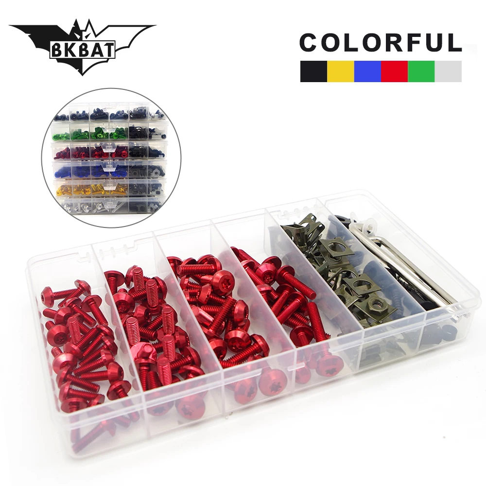 

NEW Motorcycle Fairing Bolt Screw Nuts Washers Fastener Fixation For Yamaha YZF R1 R6 R3 2004 2005 2006 2007 2008 Complete Kit